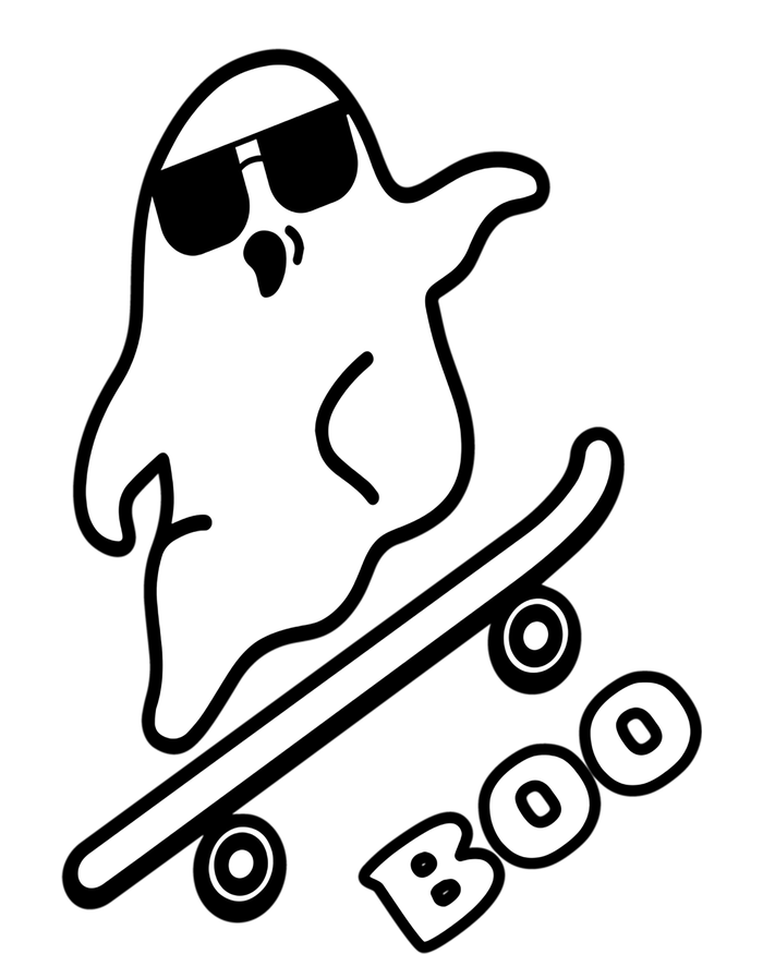 Ghost Skateboarding Boo Scary Halloween Tricks Or Treats Gift Coaster