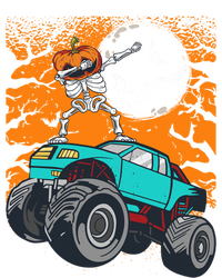 Halloween Pumpkin Skeleton Riding Monster Truck Gift Coaster