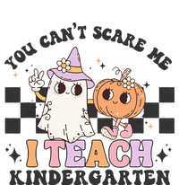 You Cant Scare Me I Teach Kindergarten Retro Halloween Ghost Full Zip Hoodie