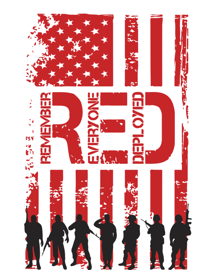 On Friday We Wear Red We Wear Red Remember Everyone Deployed Red T-Shirt