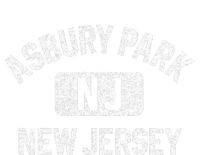 Asbury Park NJ New Jersey Gym Style Distressed White Print Women's T-Shirt