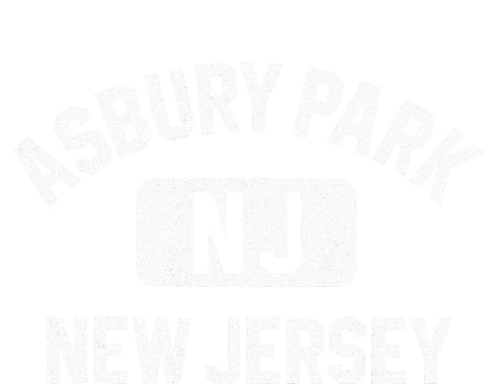 Asbury Park NJ New Jersey Gym Style Distressed White Print Women's T-Shirt