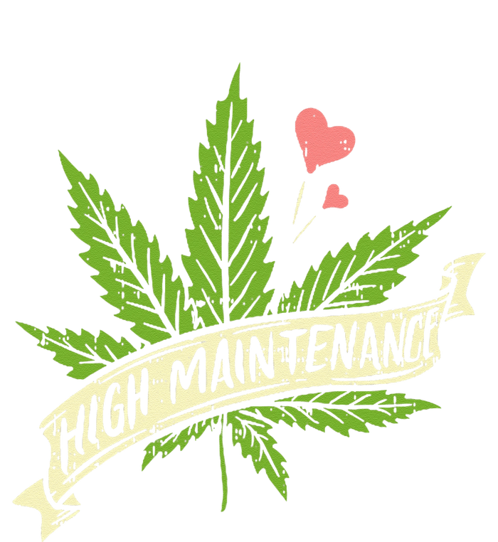 High Maintenance Weed Cannabis Pocket 420 THC Stoner Gift T-Shirt