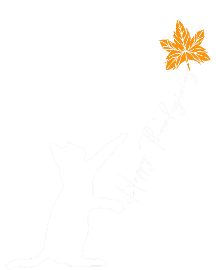 Cat Fall Leaf Balloon Thanksgiving Day Cute Kitten Autumn   T-Shirt