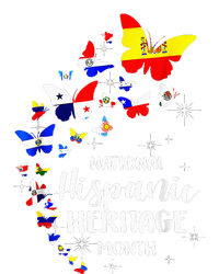 National Hispanic Heritage Month Butterfly Countries Flags T-Shirt