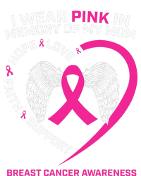 Gift I Wear Pink In Memory Of My Mom Breast Cancer Awareness Kids Long Sleeve Shirt