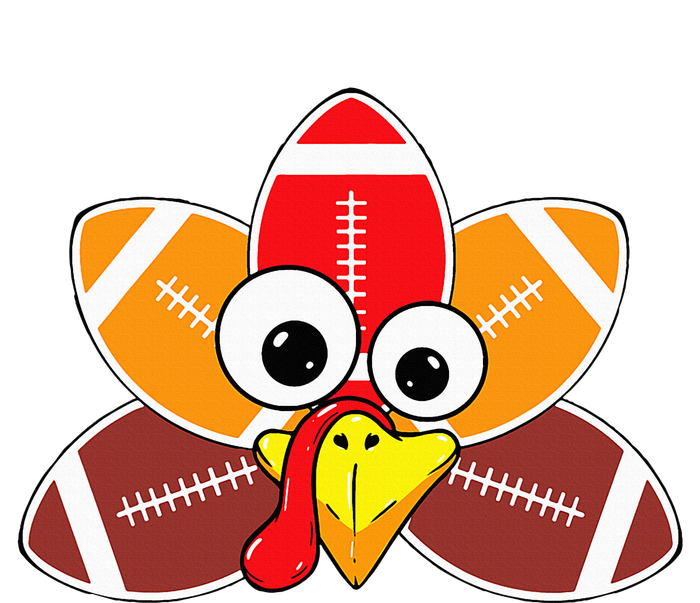 Funny Thanksgiving Baby Turkey Football Balls Sport Lovers  T-Shirt