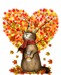 Cat Leaf Fall Hello Autumn Cat Kitten Lover Thanksgiving T-Shirt