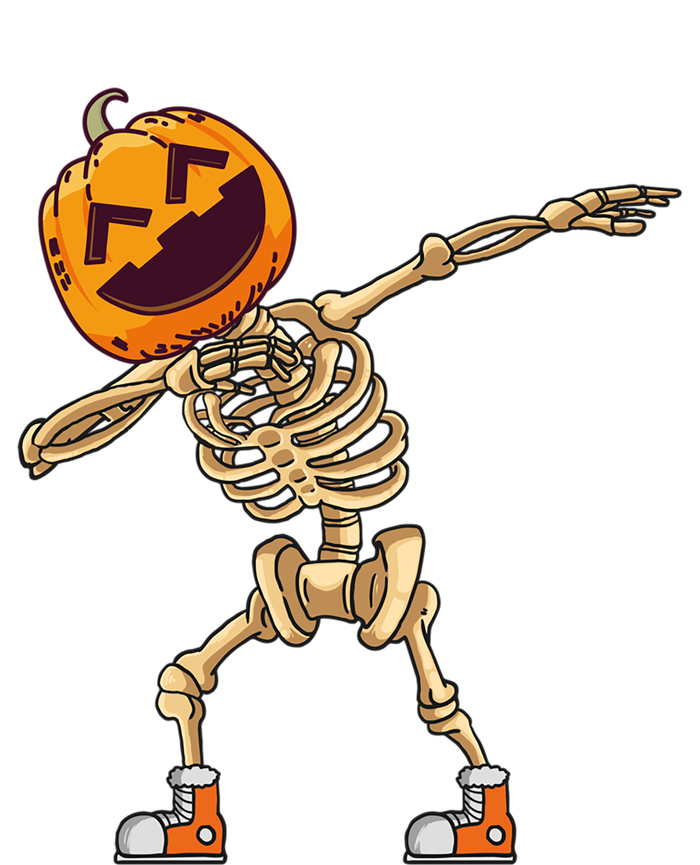 Halloween Dabbing Skeleton Pumpkin Head Dance Dab Gift T-Shirt