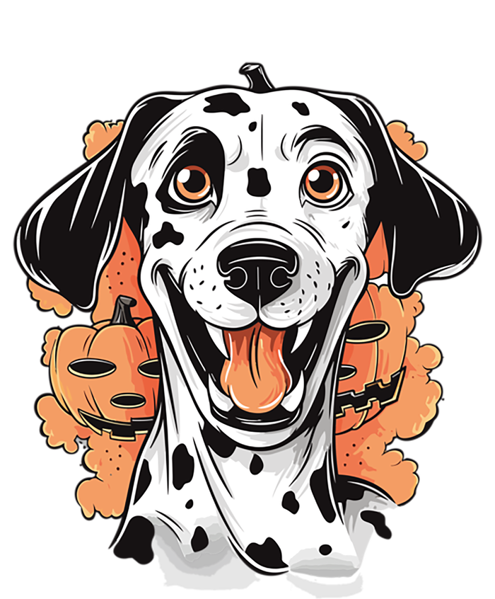 Halloween Dog Costume Design Scary Dalmatian Meaningful Gift Kids Long Sleeve Shirt