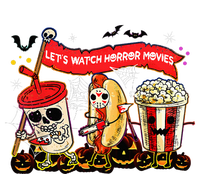 Lets Watch Horror Movies Halloween Funny Ghost Skeleton Women's Racerback Tank