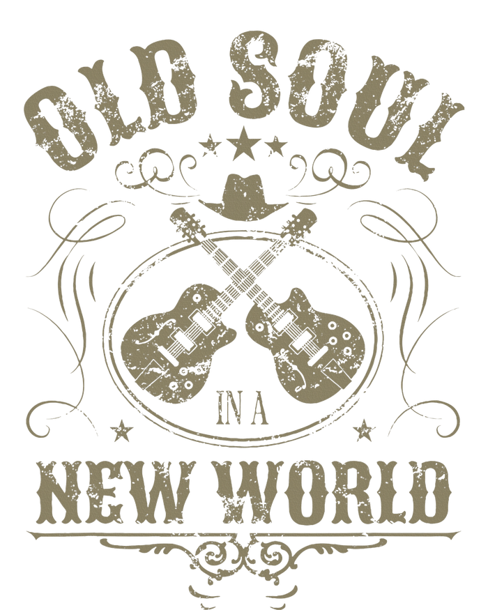 Old Soul In A New World Country Bluegrass Music Guitar Fan T-Shirt