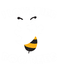 I Love Her Boo Bees Funny Gift Matching Halloween Costume Gift Funny Gift Striped Beanie with Solid Band