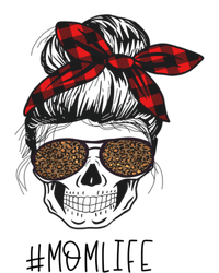 Mom Life Skeleton Buffalo Plaid Bandana Leopard Mama Design Meaningful Gift Stripe Pom Pom Beanie