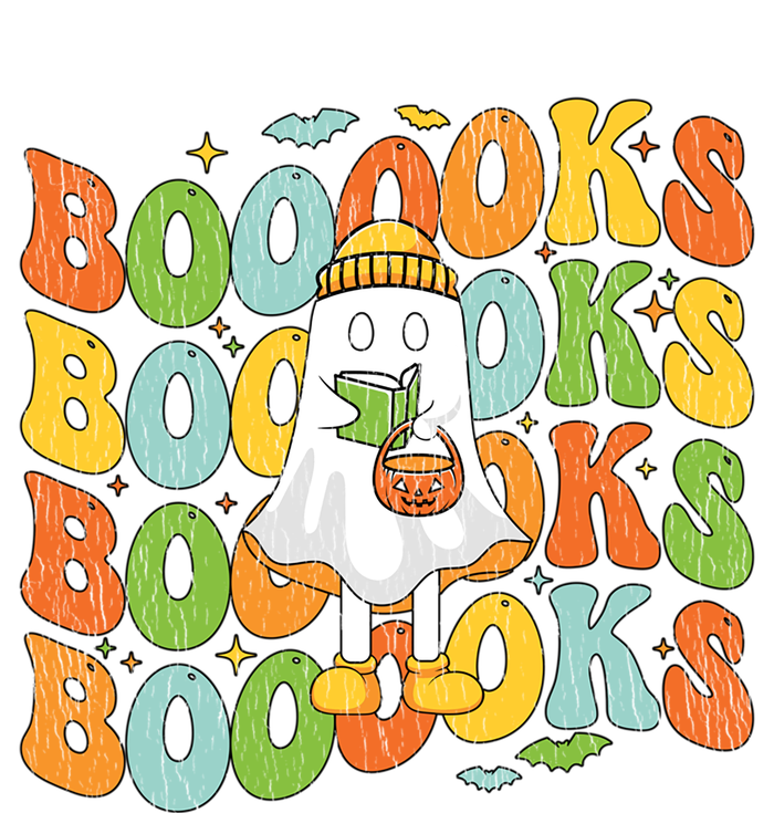 Retro Groovy Boooks Ghost Halloween Librarian Teacher Book Gift Pom Pom 12in Knit Beanie