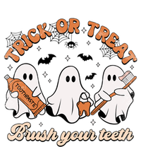 Retro Trick Or Treat Brush Your Teeth Scary Groovy Halloween Gift Premium Hoodie