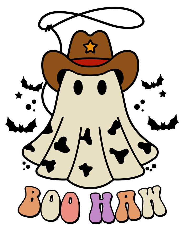 Boo Haw Ghost Western Cowboy Cowgirl Halloween T-Shirt