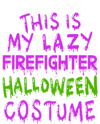 This Is My Lazy Firefighter Halloween Costume Gift Women's Tri-Blend 3/4-Sleeve Raglan Shirt