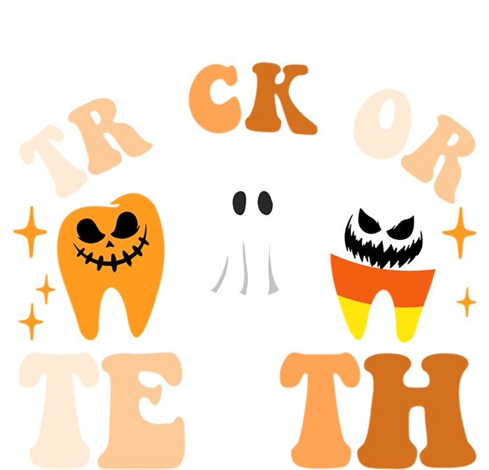 Trick Or Teeth Funny Dental Spooky Halloween Treat Dentist Gift Sustainable Beanie