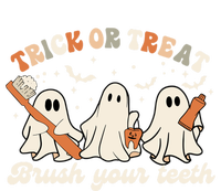 Trick Or Treat Brush Your Teeth Retro Groovy Halloween Party Cool Gift T-Shirt