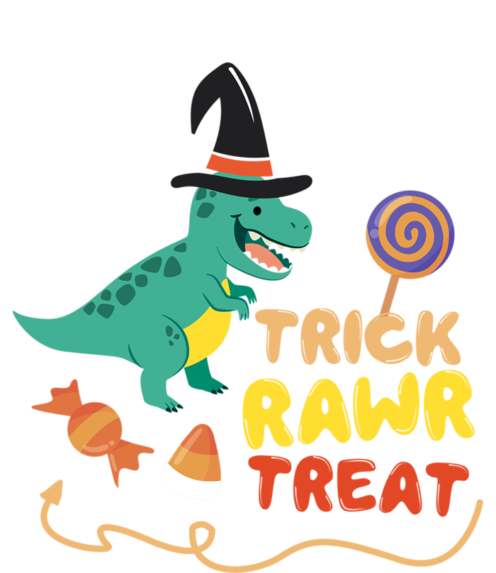 Trick Rawr Treat Halloween Dino TRex Pumpkin Horror Gift Valucap Bio-Washed Visor