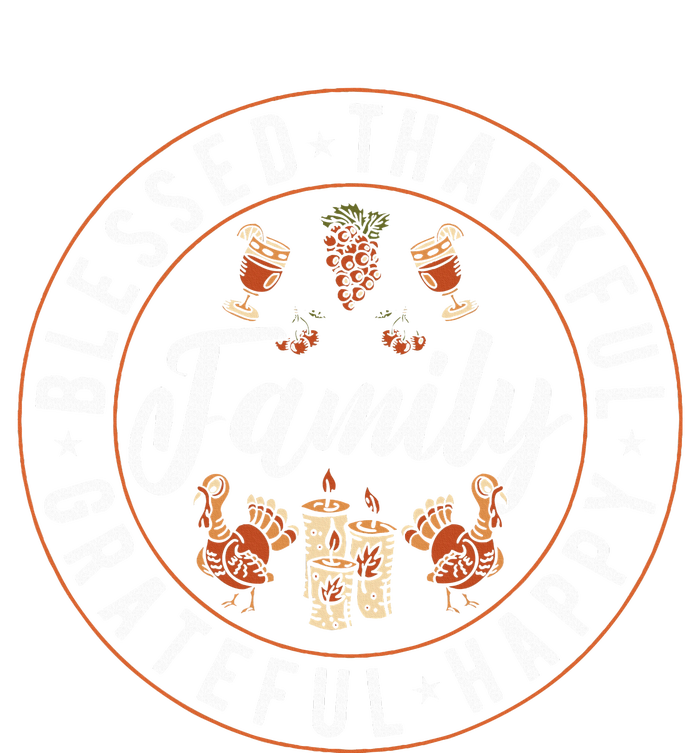 Blessed Thankful Family Thanksgiving Sustainable Bucket Hat