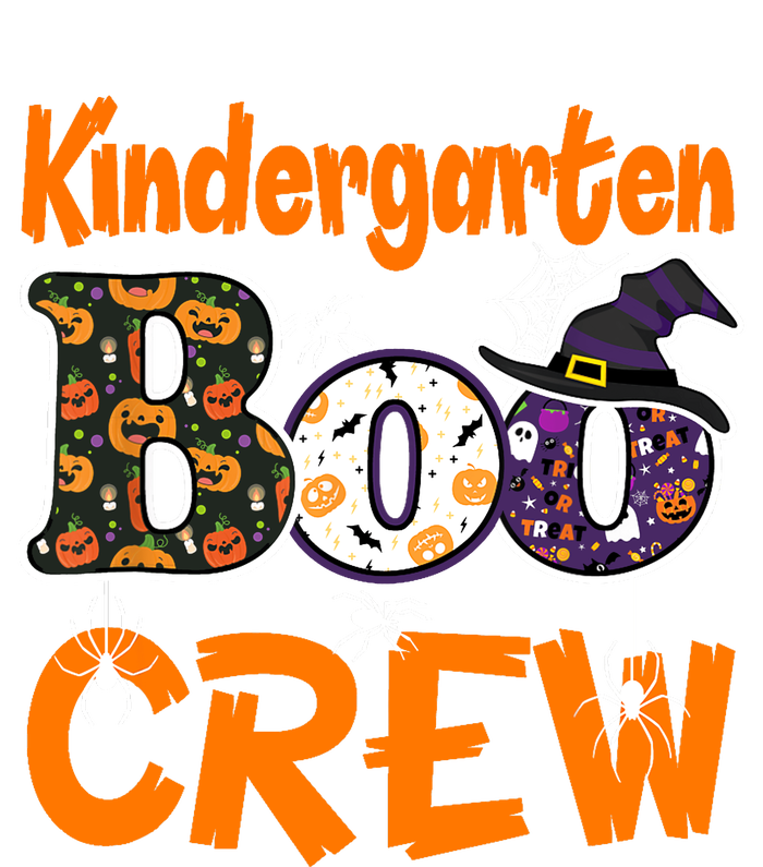 Kindergarten Boo Crew Teachers Students Halloween Costume Womens CVC Long Sleeve Shirt