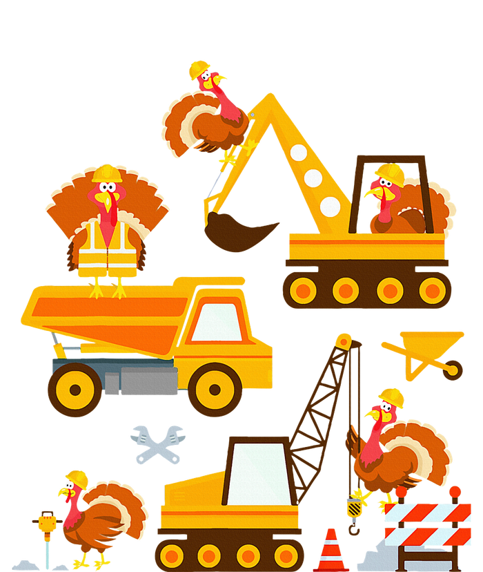 Construction Vehicle Thanksgiving Truck Turkey Sustainable Bucket Hat