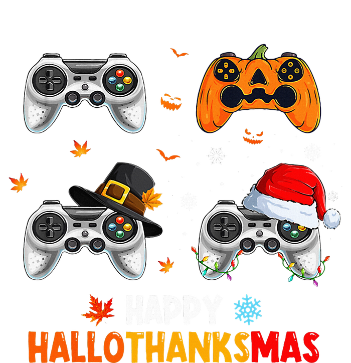 Happy Hallothanksmas Video Game Halloween Thanksgiving Xmas Youth Performance Sprint T-Shirt