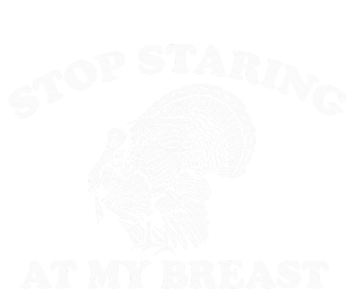 Stop Staring At My Breasts Funny Thanksgiving Turkey Dinner T-Shirt