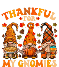 Thankful For My Gnomies Cute Gnome Thanksgiving Women's V-Neck T-Shirt