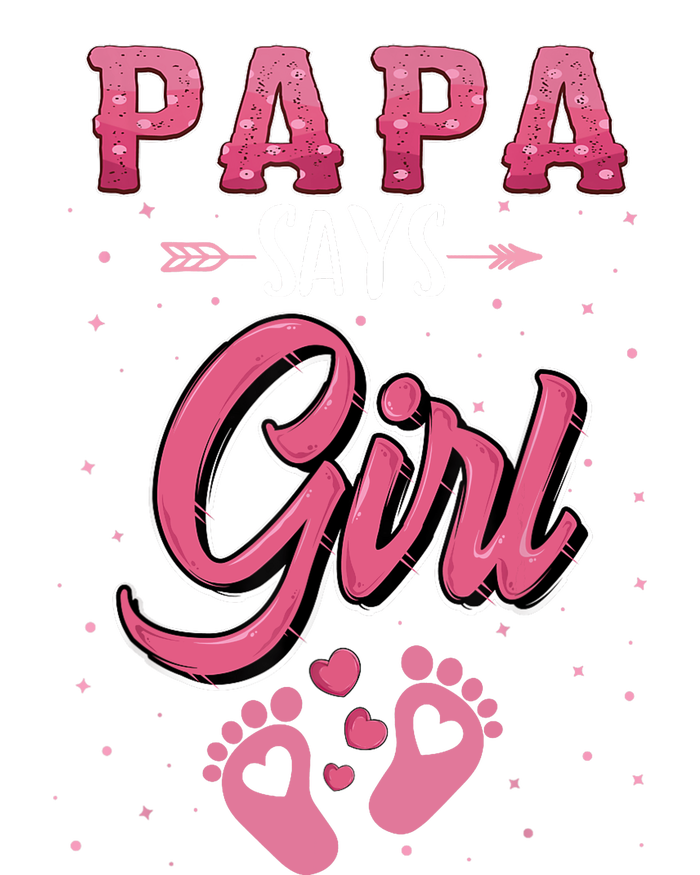 Gender Reveal Papa Says Girl Baby Matching Family Set Baby Long Sleeve Bodysuit