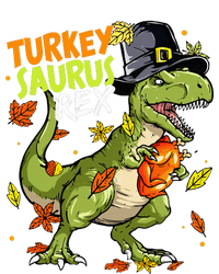 Turkeysaurus Rex Turkey Dino Thanksgiving Women's Tri-Blend 3/4-Sleeve Raglan Shirt