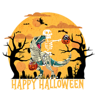 Skeleton Riding Mummy Dinosaur T Rex Halloween Funny Pumpkin Great Gift Kids Hoodie