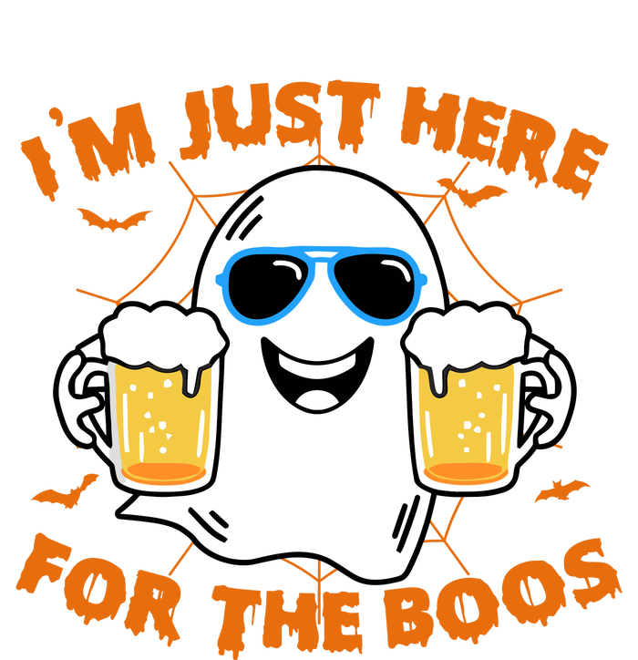 Funny Halloween Im Just Here For The Boos Costume Gift Women's Tri-Blend 3/4-Sleeve Raglan Shirt