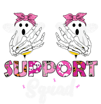 Support Squad Vintage Skeleton Hands Boo Bees Breast Cancer Gift Premium Hoodie