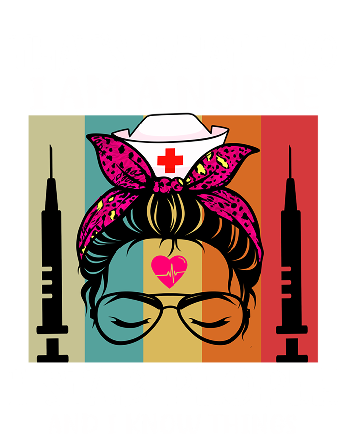 Thats What I Do I Am A Nurse I Stab People I Knows Things Gift Canvas