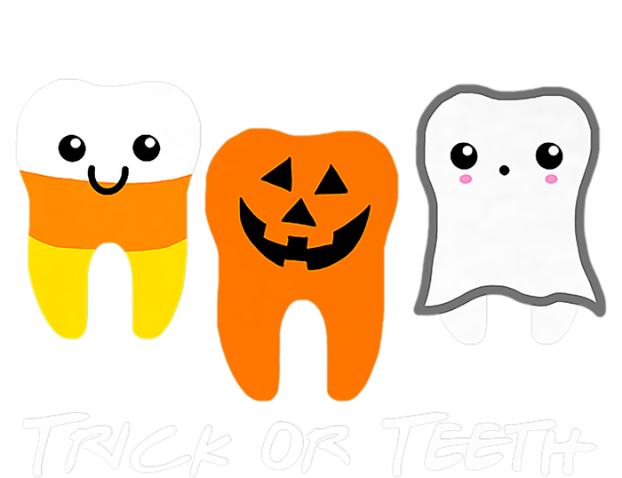 Trick Or Teeth Cute Dental Halloween Hygienist Dentist Rdh Gift Women's Racerback Tank