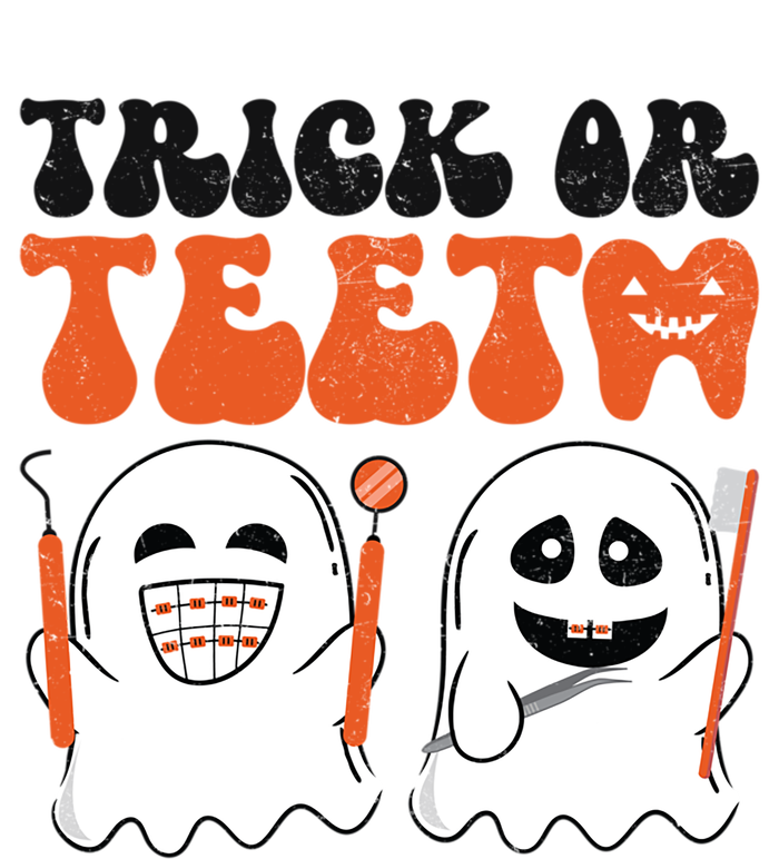 Trick Or Teeth Dental Cute Spooky Dentist Halloween Costume Gift T-Shirt