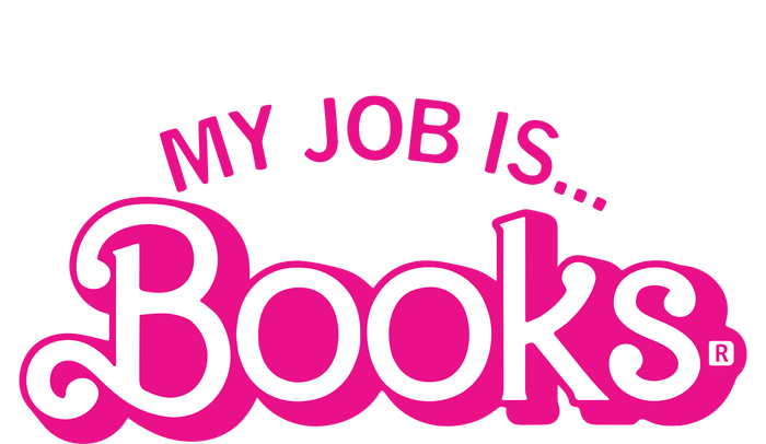 My Job Is Books Retro Pink Style Reading Books T-Shirt