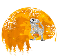 Dinosaur T Rex Skeleton Pumpkin With Moon Halloween Costume Great Gift T-Shirt