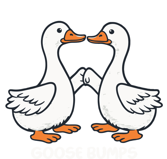 Funny Goose Bumps Silly Goose Minimalist Duck Sweatshirt