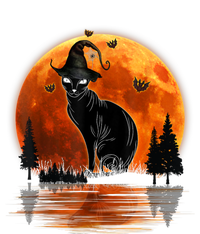 Scary Black Cat Halloween Moon Tall Long Sleeve T-Shirt