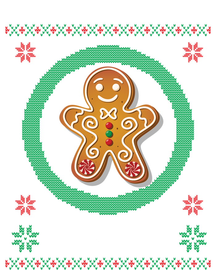 Christmas Ugly Sweater Gingerbread Cookie Funny Bite Me Gift T-Shirt