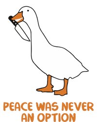 Peace Was Never An Option Goose Meme V-Neck T-Shirt