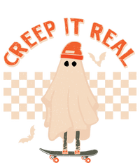 Creep It Real Ghost Skateboard Halloween Graphic Retro Gift T-Shirt