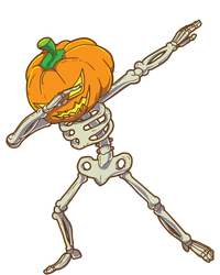 Funny Dabbing Skeleton Pumpkin Halloween Dab Step Gift T-Shirt