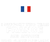 I Support Two Team France And Anyone Who Plays England Metallic Star Ornament