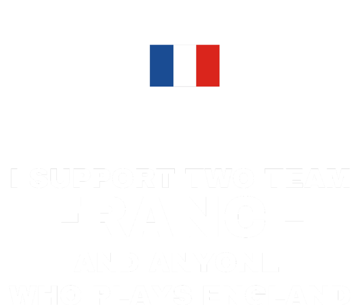 I Support Two Team France And Anyone Who Plays England Metallic Star Ornament