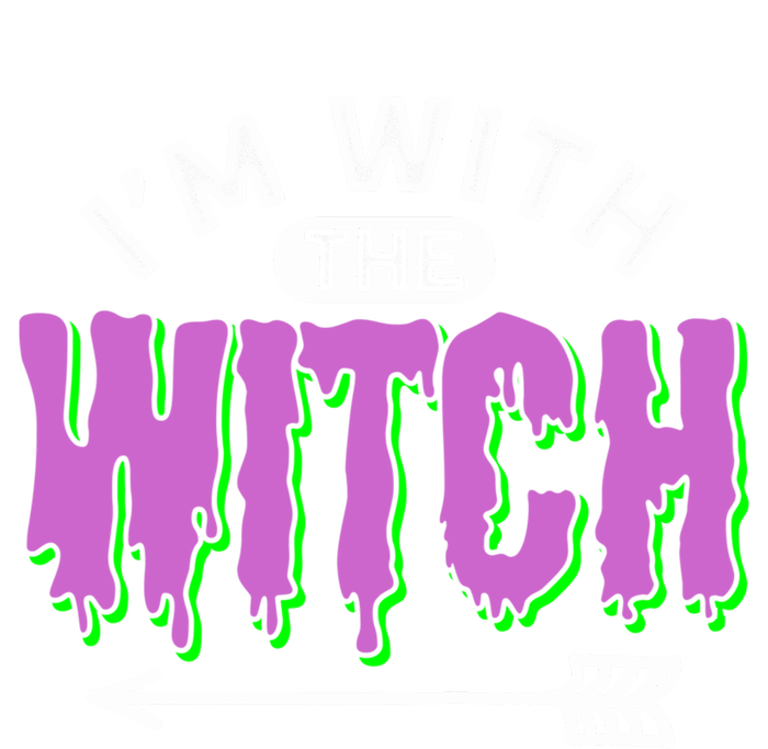 I Am With The Witch Halloween Witch Im With The Witch Funny Gift Premium T-Shirt